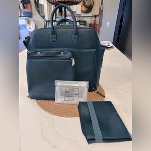 Ayla & Co. Teal Baby Bag